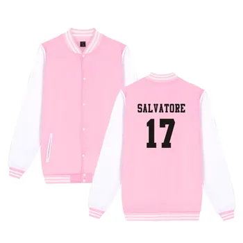 Salvatore 17 Vampire Diaries Mystic Falls Timberwolves Tricou de Baseball Jacheta Femei/Bărbați Uniforma Haina de Iarnă Jachete haine