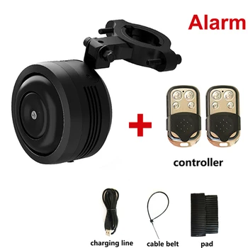 Clopot de biciclete Electrice Corn cu Alarma Super Sunet pentru Scutere Biciclete MTB de Încărcare USB 1300mAh Siguranța Anti-furt de Alarmă 125db Tare