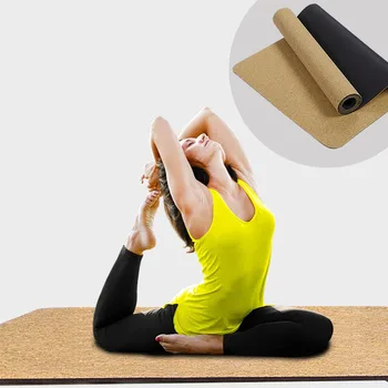 Plută naturală TPE Yoga Mat Eco-Friendly, Non-Alunecare 183*61cm Pilates Mat Masaj Yoga Exercițiu de Fitness sală de Gimnastică Acasă Pad Sportive