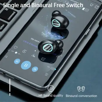 R9/R8 TWS Atinge Căști fără Fir TWS Bluetooth5.1 Căști Stereo Căști De Anulare A Zgomotului Căști Sport Rezistent La Apa Pavilioane