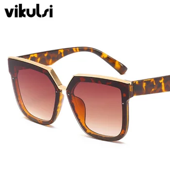 2019 Doamnelor Moda Pătrat ochelari de Soare Brand de Lux Nuante Pentru Femei Grindă de Metal Tendință de ochelari de Soare de sex Feminin Lunette de soleil UV400