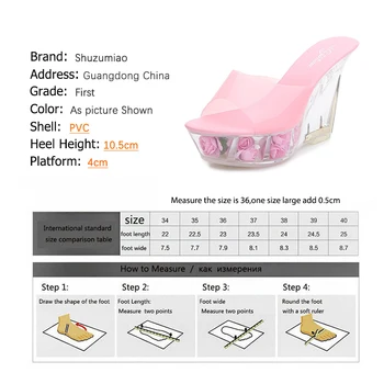 Shuzumiao Pană Călcâi Femei Papuci de Vara pentru Femei Pantofi Sandale de Cristal Petală Singura Platforma cu Toc 10.5 cm Doamnelor Sandale