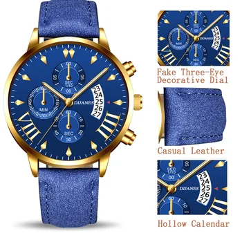 Ceasuri barbati 2020 Brand de Lux pentru Bărbați Curea din Piele Data Calendar Cuarț Ceas Barbati Sport Militare Ceas Casual relogio masculino