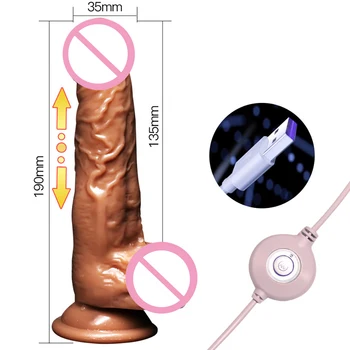 Automate Telescopice Penetrare Penis Artificial Vibratoare Sex Anal Plug G Spot Jucărie Sexuală Pentru Femei Masturbari Sex Instrumente Adult Erotic Produs