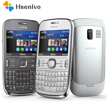 ASHA 302 Original Deblocat Nokia Asha 302 rețea 3G, GSM, WIFI, Bluetooth JAVA 3.15 MP aparat de Fotografiat Telefon Mobil renovat