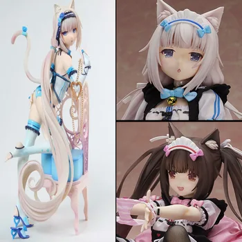 GZTZMY NEKOPARA Vol.1 Soleil deschis Nekopara Vanilie moale Sexy Pisica fete Anime PVC Figurine jucarii figura Anime Jucării Păpuși