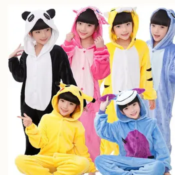 Kigurumi Pijama Roz Unicorn Copii Fata De Pijama Boy Sleepwear Animale Anime Panda Ochi De Dinozaur Trusou Copii Costum Salopeta