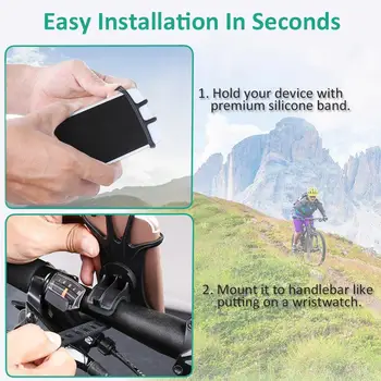Silicon MTB Biciclete Suport de Telefon pentru IPhone 11 pro max 6 7 8 plus Telefon Mobil Mount Banda de Biciclete GPS Clip Ciclism Accesorii