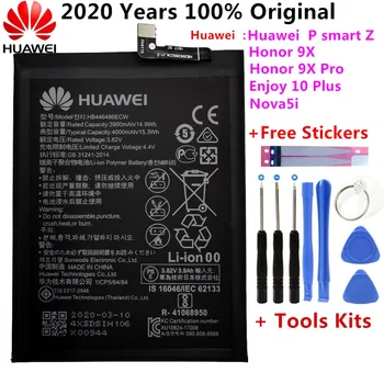 Hua Wei Orginal Telefon HB446486ECW Baterie de 4000mAh Pentru Huawei P inteligente Z/onoare 9X/onoare 9X Pro/Nova5i/Bucurați-vă de 10 Plus Baterie