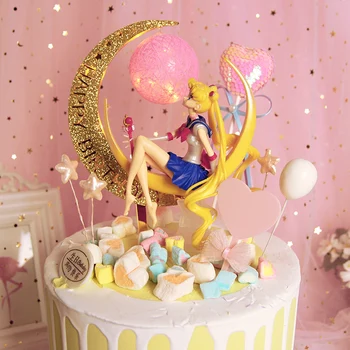 Noul Anime Sailor Moon Tsukino Usagi PVC Acțiune Figura jucării Decorare Tort Sailor Moon Modelul de Colectare Jucarii Papusa Fete Cadouri
