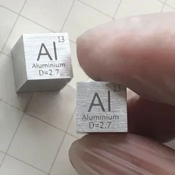 99,99% Hochreine Aluminiu Al 10mm Wrfel Metall Geschnitzte Element Periodensys
