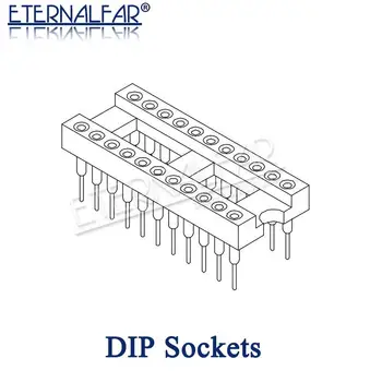 IC Prize DIP Priza Ac seat DIP8 DIP14 DIP16 DIP18 DIP20 DIP28 DIP40 Ace Gaură Rotundă Microcontrolere 2.54 Conector PCB