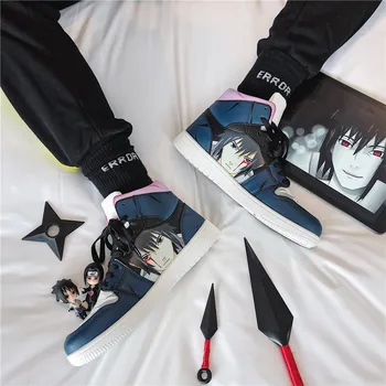 Unisex Naruto Demon Slayer Anime Pantofi Barbati Hip Hop Pantofi Cosplay Ghete Sport Femei Pantofi Sport High Top Itachi Sasuke