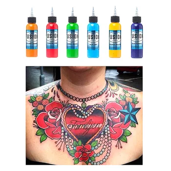 NOUL Fusion 30 ML / Sticla Tatuaj Aerograf Cerneală 16 Culori Pigment Set Pentru tatuaje Tatuaj Pigment de Culoare Tatuaj de Aprovizionare