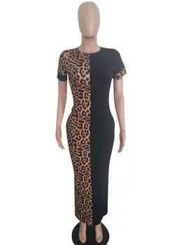 2019 toamna sexy stil de moda de femei din africa de imprimare plus dimensiune lung poliester rochie S-3XL