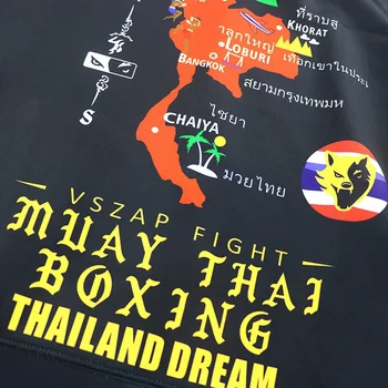 Moda 2019 VSZAP Barbati Toamna Muay Thai lupta de fitness Hanorac Hanorac Întinde uscare Rapidă MMA Difuzare de Formare Jacheta Barbati