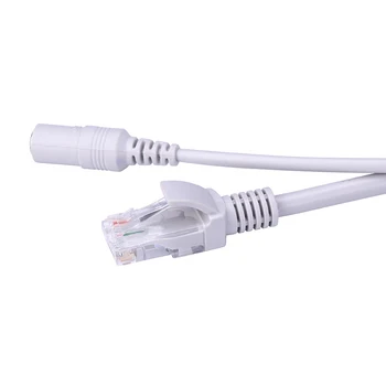ANPWOO 5M/10M/20M/30M Opțional 2.1 mm/5.5 mm jack RJ45 + DC Extensie Ethernet Cablu CCTV Pentru Camere IP Sistem NVR