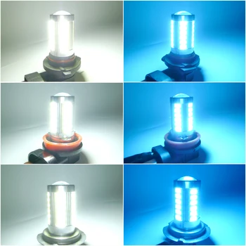 2x H11, H7 H8 LED proiectoare Ceata Bec HB3 9005 9006 HB4 Auto proiectoare Ceata Lumini de Zi Gheață Albastru Alb Pentru Masina Bec Lampa