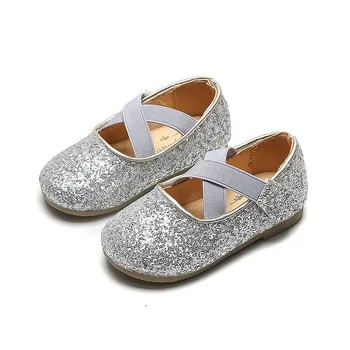 Cross-legat Fete Rochii Pantofi Glitter Party Pantofi Fete 2020 Brand Nou de Nunta Petrecere de Seara Bling Pantofi de Piele de Copil