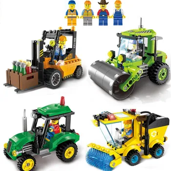 4 Tip de Oraș Civilizat Sweeper Legoings Model Blocuri de Jucărie Kit DIY pentru Copii de Învățământ Cadouri