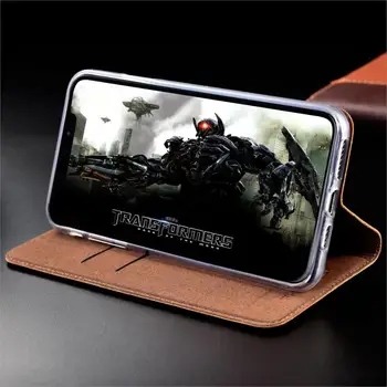 Struț Veritabil Caz De Piele Pentru Motorola Moto P30 P40 P50 O Putere Vison 2 Telefon Flip Cover Cazuri