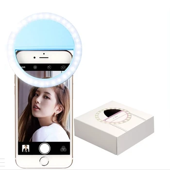 Xiaomi Youpin USB charge LED Selfie Inel de Lumina pentru Iphone Iluminare Suplimentară Selfie Consolidarea Umple de Lumină Pentru Telefoane