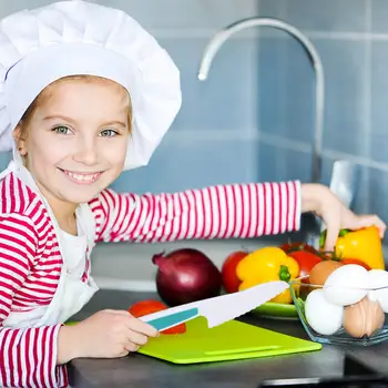 XITUO Cuțit Bucătar-șef a Stabilit Siguranța copiilor Cuțit Zimțate Chef Portabil Pliant tocător de Bucătărie Dumnezeu Familie, Grădiniță Instrument de Bucatarie
