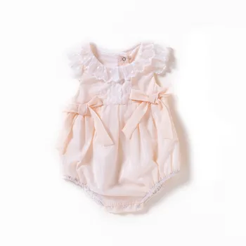 Vlinder haine pentru Copii Baby Girl Costume Drăguț Nou-născut cu Dungi Salopetă Papion Haine de Bumbac Mâneci Scurte Copil Bodysuit 0-18M