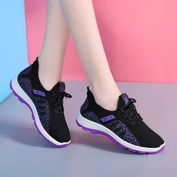 Tenis Feminino 2020 Femei Vulcanizat Pantofi Aer Respirabil Ochiurilor De Plasă De Mers Pe Jos Platforma Adidasi Femei Pantofi Casual Chaussure Femme