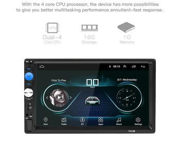 Auto 2din Player Android 8.0 Auto universal Radio 7