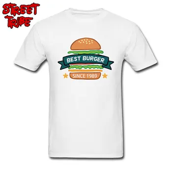 Drăguț Tricou Barbati Burger Iubitul T-shirt cel Mai bun Burger Tricouri Desene animate 1989 Top Alb Haine Casual Cadou Personalizat Teuri Transport Gratuit