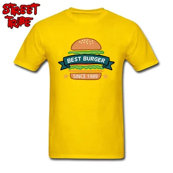Drăguț Tricou Barbati Burger Iubitul T-shirt cel Mai bun Burger Tricouri Desene animate 1989 Top Alb Haine Casual Cadou Personalizat Teuri Transport Gratuit