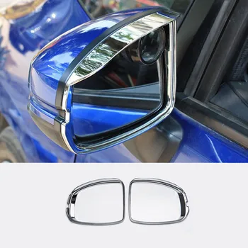 ABS Cromat Pentru Honda FIT JAZZ-2018 oglinda retrovizoare Auto bloc ploaie spranceana acoperire cadru tapiterie auto styling accesorii 2 buc