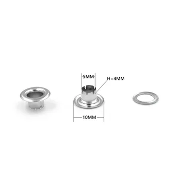 100sets / 5mm Ochiuri+ instrument de instalare Pârghie clește de Metal stomatelor Nituri Butonul de mucegai Portabil butonul de montare clește