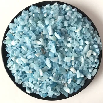 100g de 8-12mm Natural Acvamarin Cuarț Pietris Piatra de Cristal de Rocă Chips-uri Specimen Norocos Pietre Naturale și Minerale