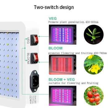 2000W Planta să Crească Lampă cu IP65 Inteligente Moduri de întregul Spectru de Lumină LED cu efect de Seră Flori Legume