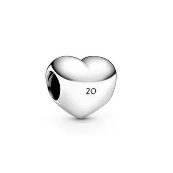 Original, de Înaltă calitate Boutique Argint 925 în formă de Inimă Margele Accesorii 2020 Toamna anului Nou Stil Simplu și la Modă