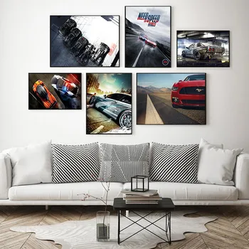 Clasic Joc Need For Speed Postere Boy Camera De Decalcomanii De Perete Poster Canvas Tablouri De Arta Pentru Decor Camera