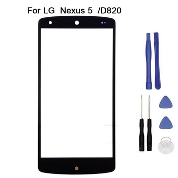Pentru LG LG Google Nexus 5 D820 D821 Fata de Sticla touch Screen Digitizer Geam Frontal Panou Tactil de Înlocuire + instrument