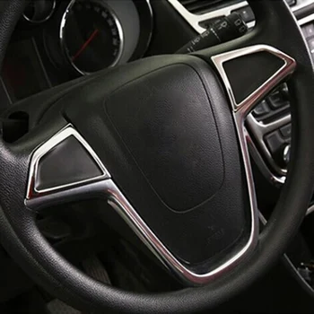 Chrome Volan Buton De Comutare Panou Capitonaj Capac Insigna Introduce Pentru Buick Encore Opel/Vauxhall Mokka X 2012 - 2016 2017 2018