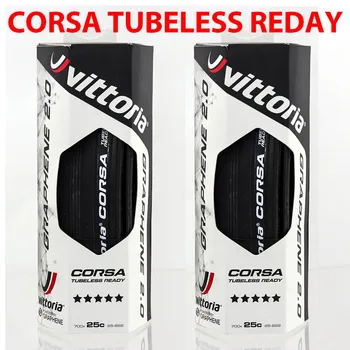 Vittoria Corsa Control G + grafito carrera 2,0 700x25C cubierta negra 320 TPI neumático de bicicleta neumático păcat cámara