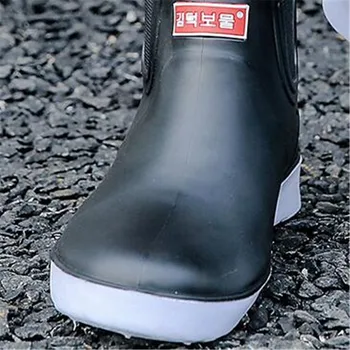 Toamna Iarna Barbati Cald Cizme de Ploaie Îngroșa Capac rezistent la apa Pantofi de Om Anti-skip Grădină, Bucătărie Muncii Pantofi Masina de Spalat Pantofi