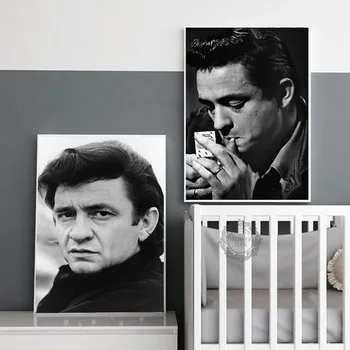 Poster Johnny Cash Postere si Printuri Panza Pictura Arta de Perete de Imagine pentru Camera de zi Decor Acasă