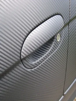 Carbon 3D folie de vinil autoadeziva din fibra de carbon auto de film alb / argintiu / albastru / rosu / auriu latime 152cm masina autocolant pe auto