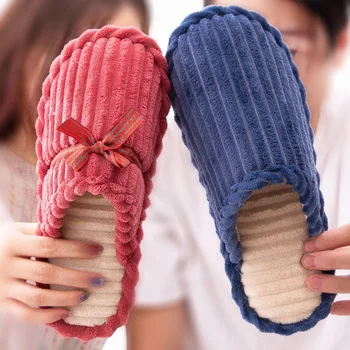 LLUUMIU Casa papuci de casa pentru femei pantaloni de catifea cord mai ieftin designer plus de iarnă papuci femei cald confortabil anti-alunecare doamnelor papuci