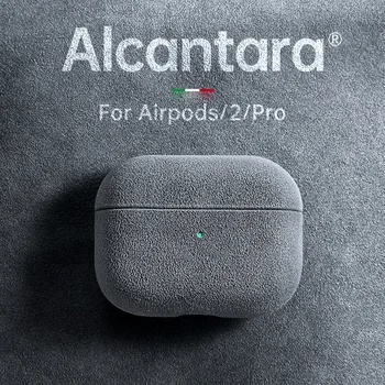 SanCore Pentru Apple Airpods pro caz ALCANTARA pentru AirPods 1/2/3 caz fără Fir setul cu cască bluetooth Mini rezistent la Șocuri Capacul Transforma blana