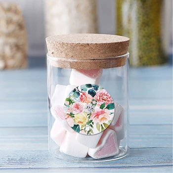 500pcs rotund florale autocolante petrecere de nunta DIY decorare album decorare autocolant buchet de ambalare autocolant
