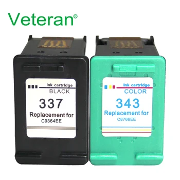 Veteran 337 343 Cartușele de Cerneală Compatibile pentru hp337 hp343 cu HP Photosmart 2575 8050 C4180 D5160 Deskjet 6940 D4160 C4150