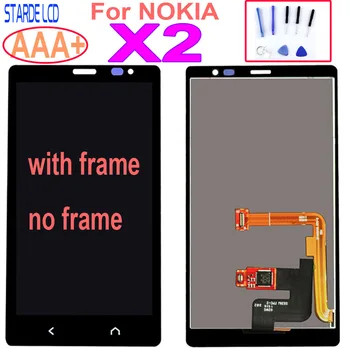 AAA+ Pentru NOKIA X2 Display LCD Touch Screen cu Cadru Înlocuitor pentru NOKIA X2 Dual RM-1013 RM-1014 X2DS Ecran LCD