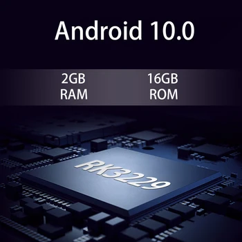 Android 10.0 Smart TV BOX Media Player 3D Video de pe Youtube, Netflix 2.4 G wifi 2GB RAM 16GB Set Top Box media player, Receptor TV